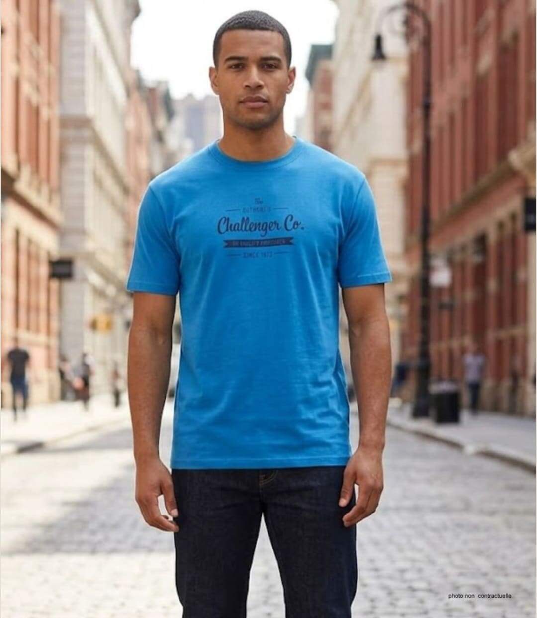 CHALLENGER SEVILLE1 — Tee-shirt imprimé à manches courtes pour homme doux et respirant-5