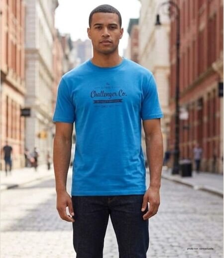 CHALLENGER SEVILLE1 — Tee-shirt imprimé à manches courtes pour homme doux et respirant