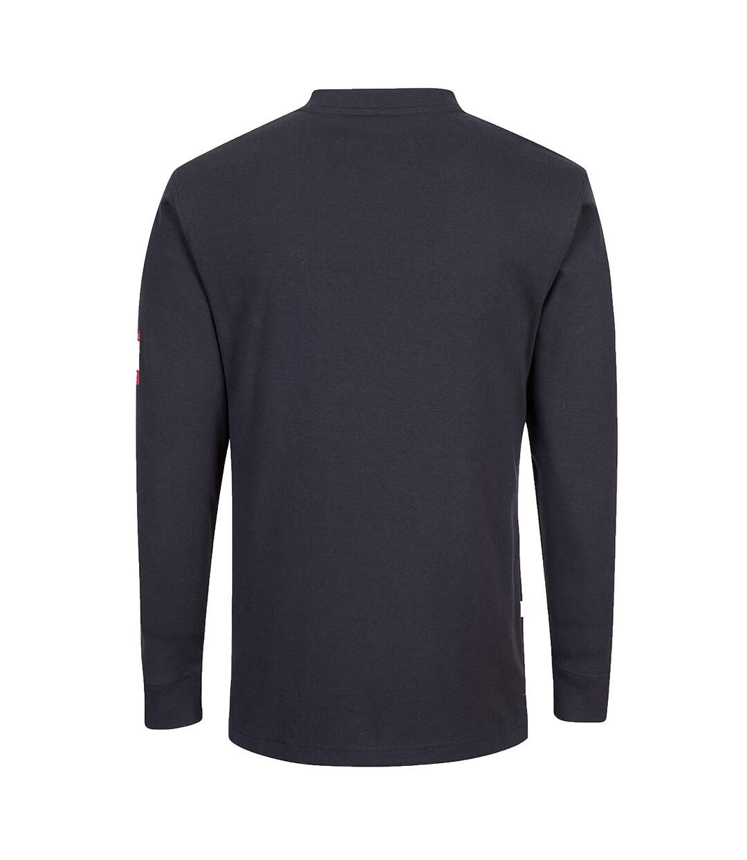Mens flame resistant henley t-shirt navy Portwest-2