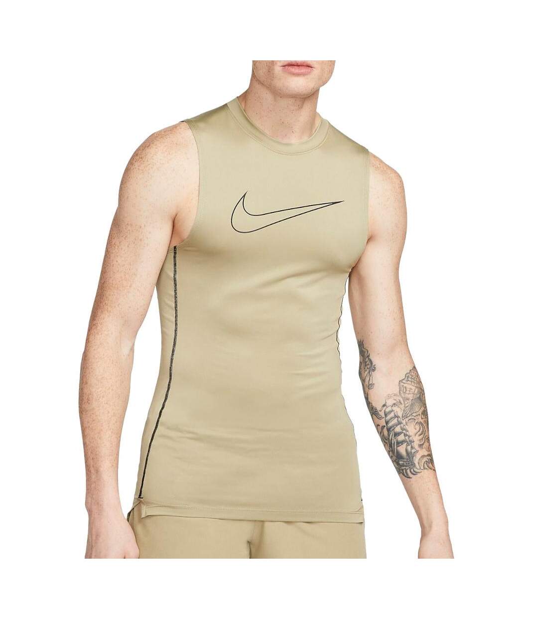 Débardeur Beige Homme Nike Tight - L