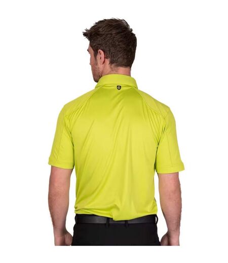 Polo de golf surpiqué pour hommes lime Island Green