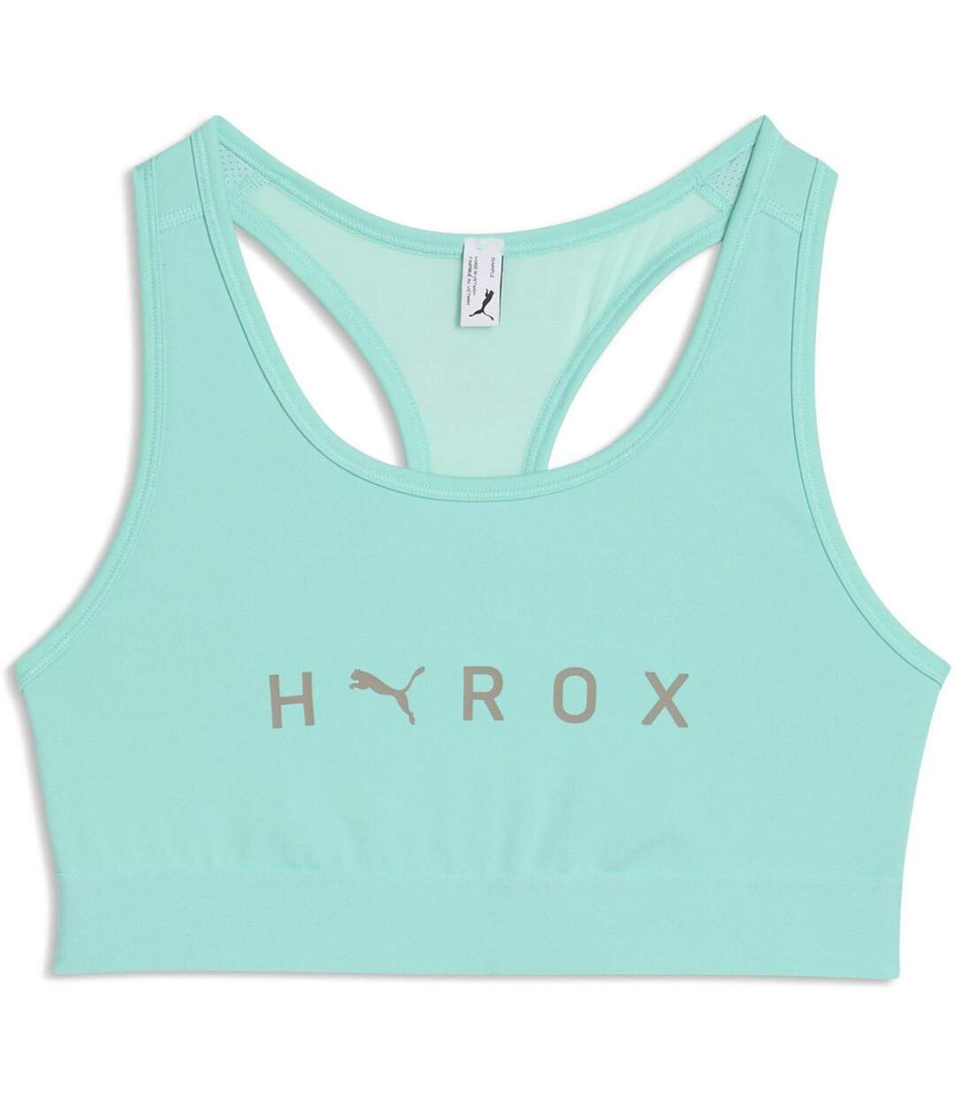 Womens/ladies Hyrox Logo Sports Bra Mint Puma-2