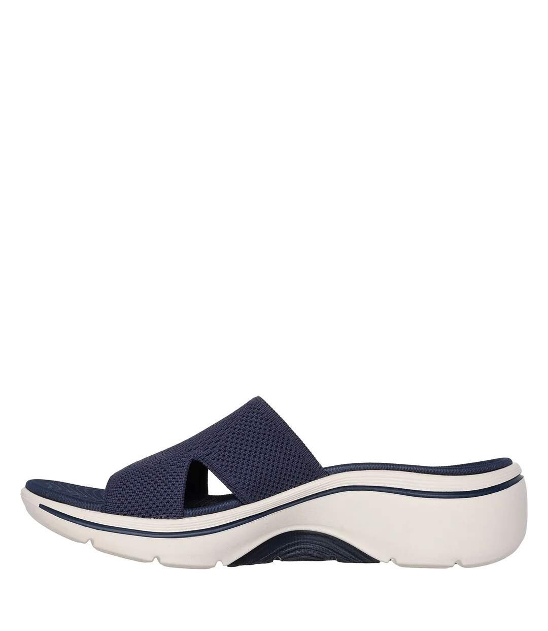 Womens/ladies Go Walk Arch Fit 2.0 Sandals Navy Skechers-2