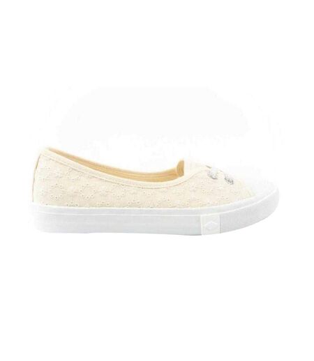 Mocassins Motif/style Brodé Femme Beige Lee Cooper