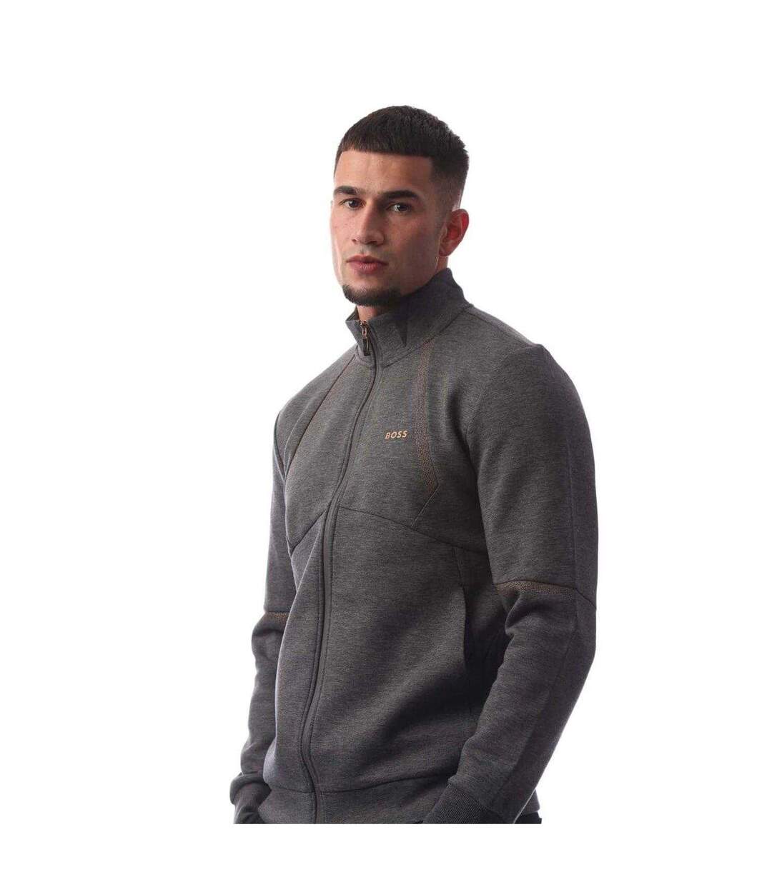 Sweat Homme Gris Moyen Boss-1