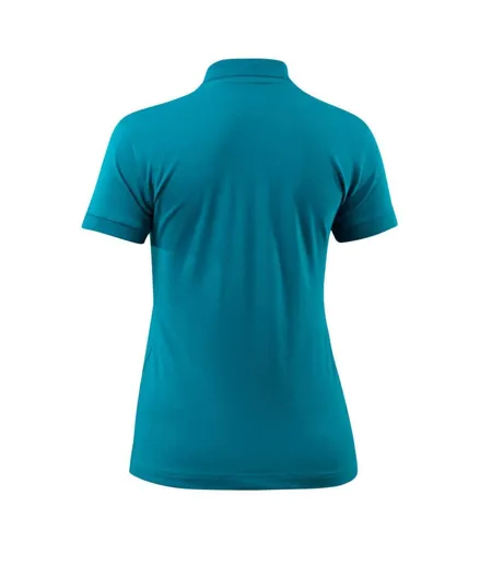 Womens/ladies Grasse Crossover Polo Shirt Petroleum Blue Mascot