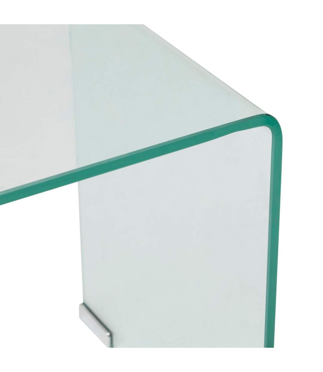 Ensemble de 2 tables café gigognes en verre LENIA - Transparent-4