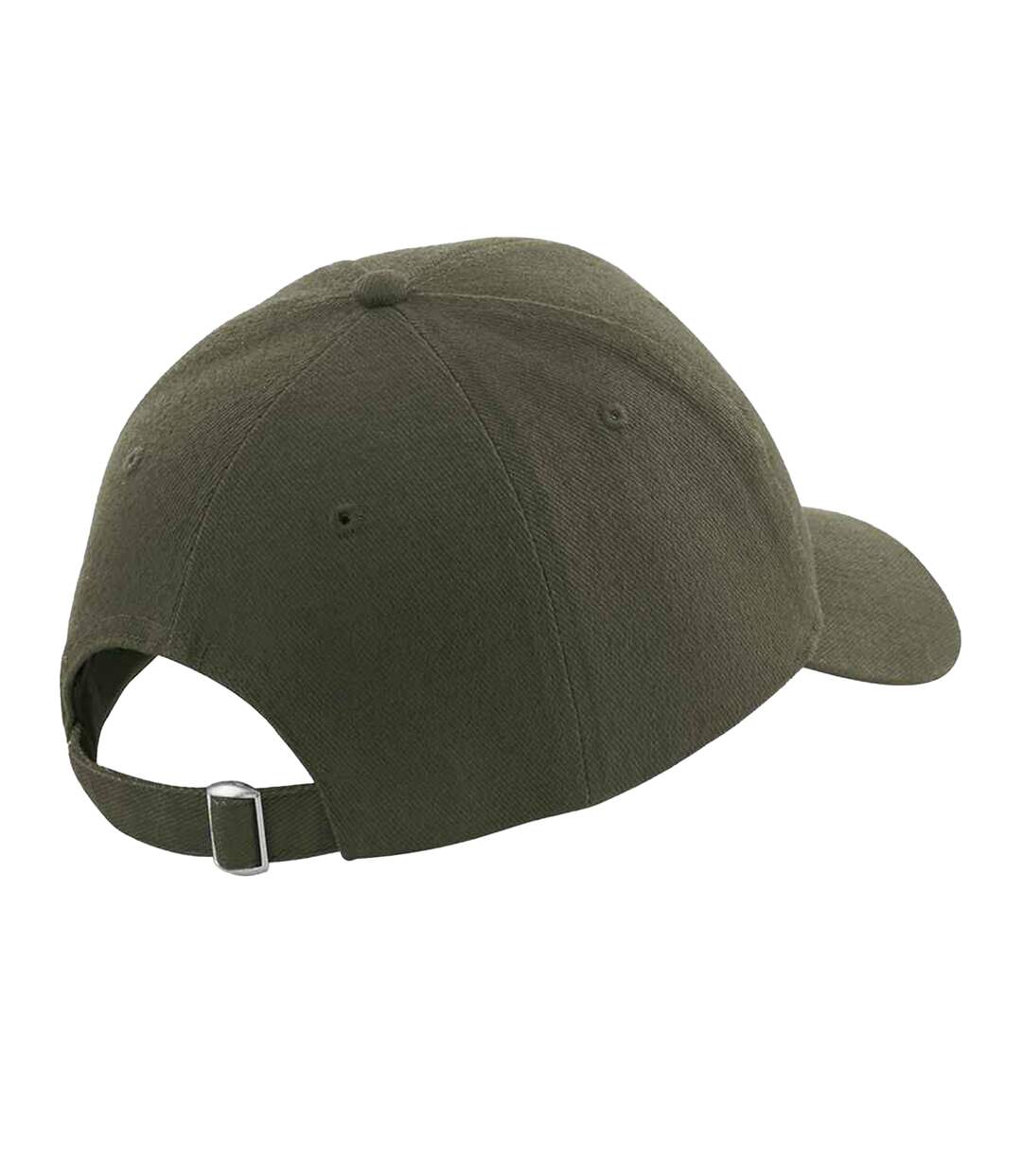 Casquette de baseball 100% coton épais adulte unisexe vert kaki Beechfield-2