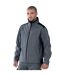Workwear Mens Softshell Breathable Waterproof Membrane Jacket Convoy Grey Russell-1