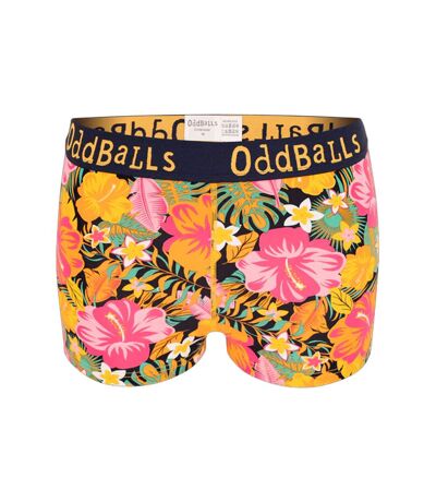 Womens/ladies hibiscus boxer shorts multicoloured OddBalls