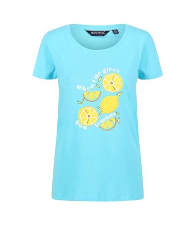 Regatta Womens/Ladies Filandra VI Lemon T-Shirt (Seascape) - UTRG6923