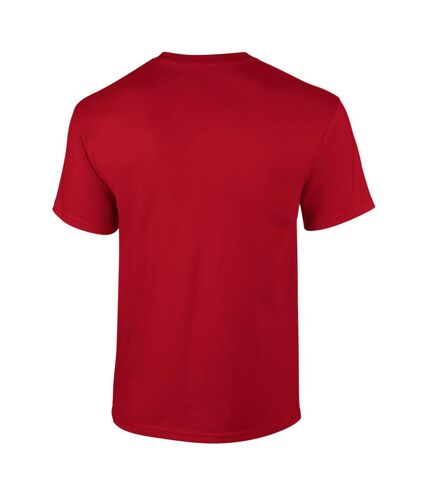 Gildan Mens Ultra Cotton Short Sleeve T-Shirt (Cherry Red)