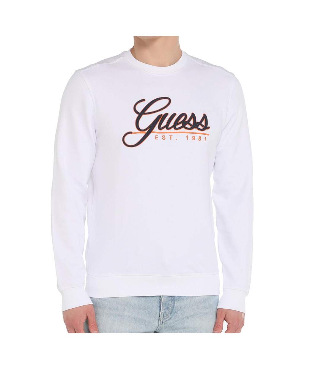 Sweat Blanc Homme Guess Beau - L