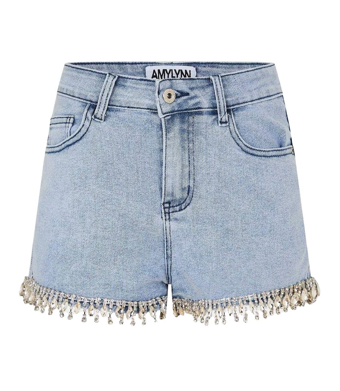Short En Jean Femme Bleu AmyLynn-1