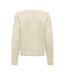 Pull beige femme only veoni-2