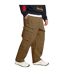 Mens Utility Loose Fit Cargo Jogging Bottoms Brown Under Armour-3