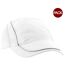 Lot de 2  casquettes de baseball adulte blanc Beechfield