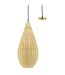 Suspension goutte en rotin naturel Diamètre 27cm