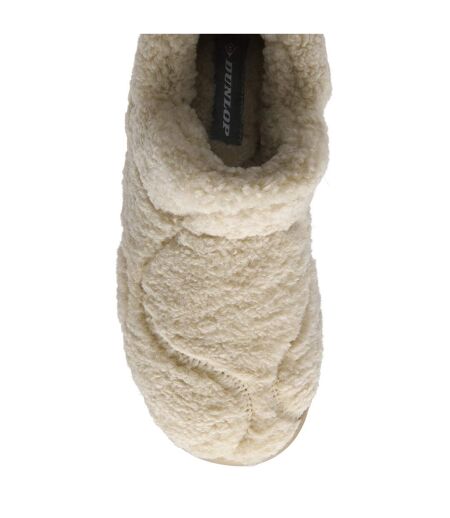 Ladies Teddy Fleece Full Slippers Oatmeal Taupe Cosy UK 3-8