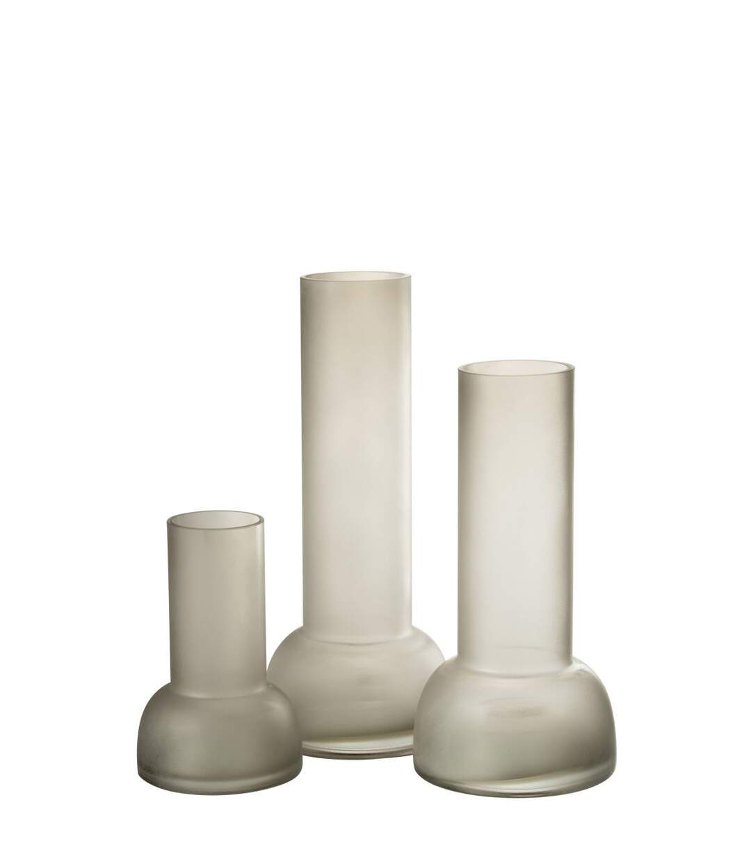 Vase Chandelier en Verre Yoko 32cm Grège-4
