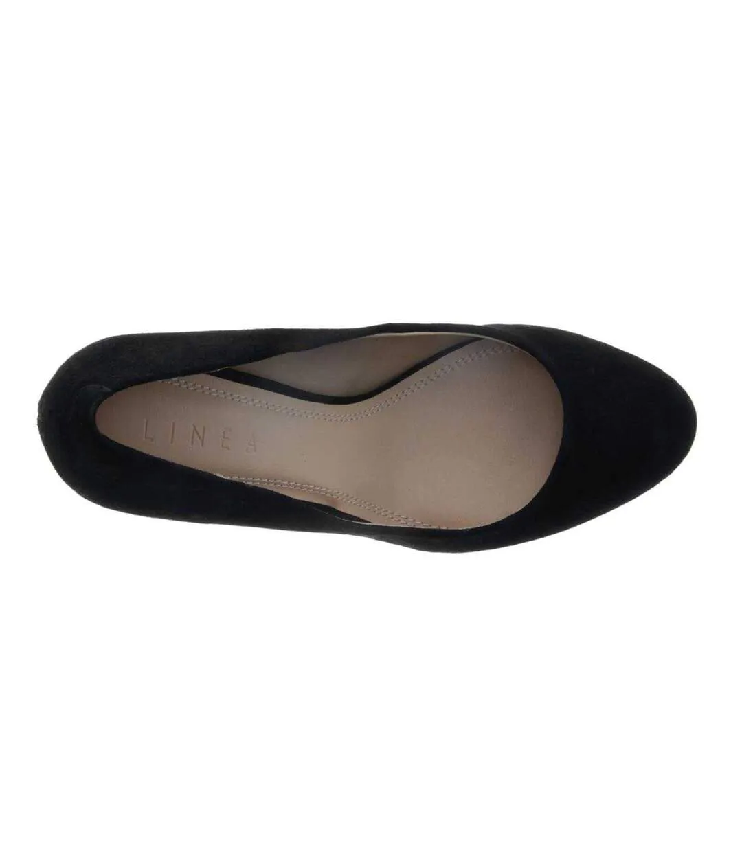 Womens/ladies Almond Stiletto Heel Shoes Black Linea-4