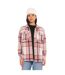Chemise à carreaux manches longues femme avec poche patch tissé Liza Vondutch-1
