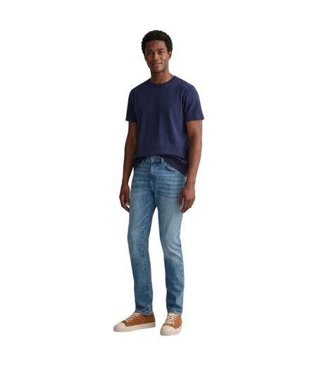 Mens Denim Slim Jeans Blue Gant
