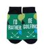Mens Cotton Blend Golf Socks Multicoloured Star-3