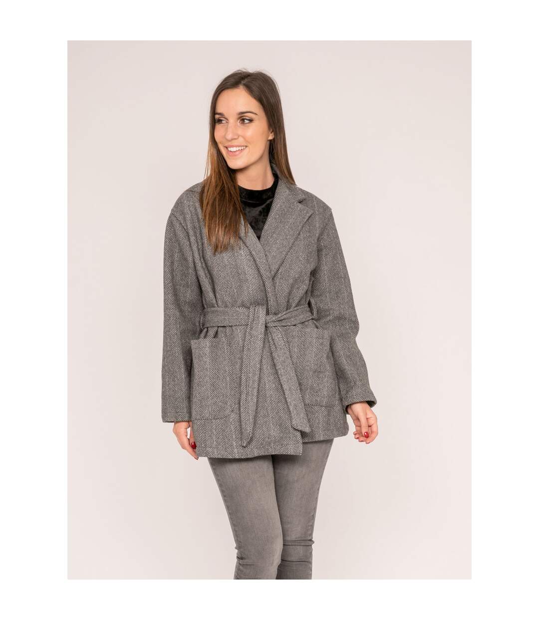 Manteau pardessus ceinturé ULRICK - Dona X Lisa-1