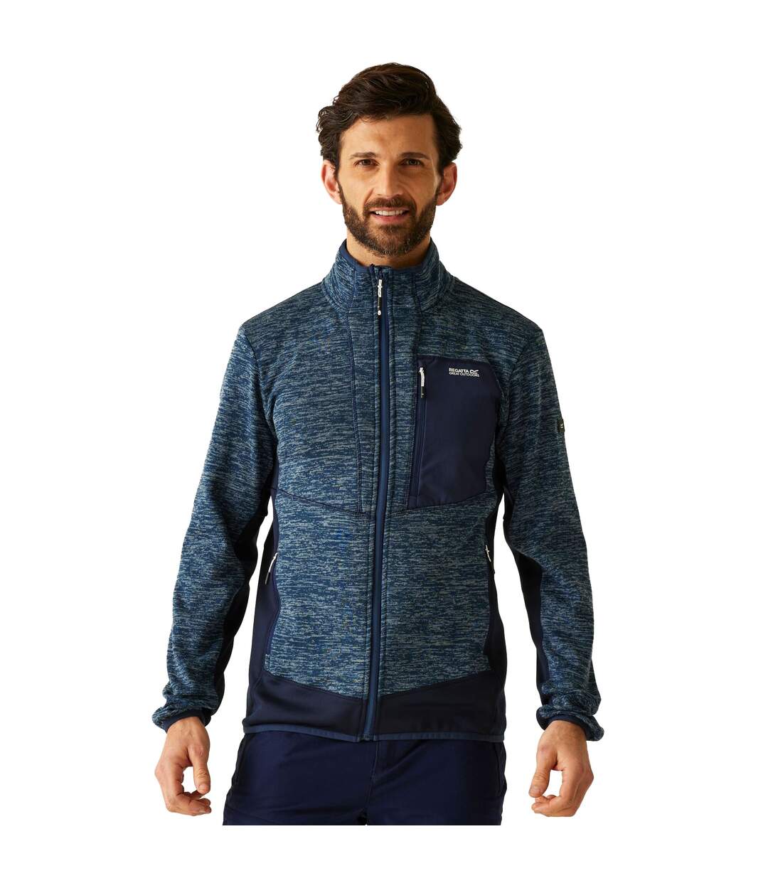 Veste Polaire Baslinn Homme Denim Sombre Bleu Marine Chiné Regatta-1
