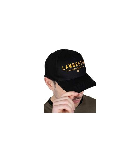 Casquette De Baseball Originals Adulte Noir Jaune Or Lambretta