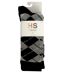 3 Pairs Classic Argyle Patterned Dress Socks