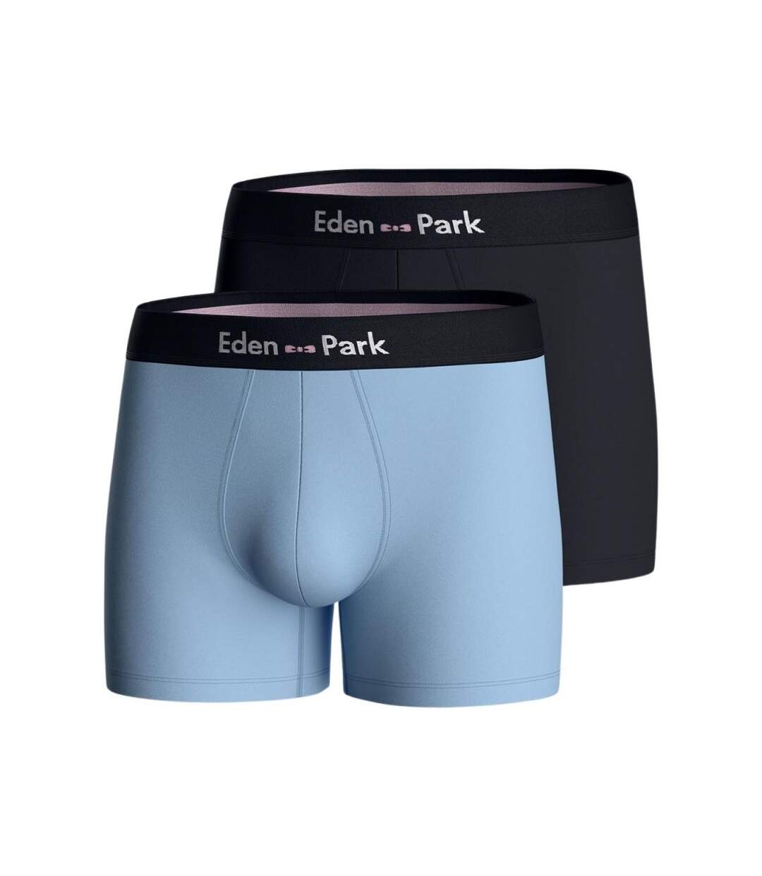 EDEN PARK Lot de 2 Boxers Homme Coton ONEX2 Ciel Marine-1