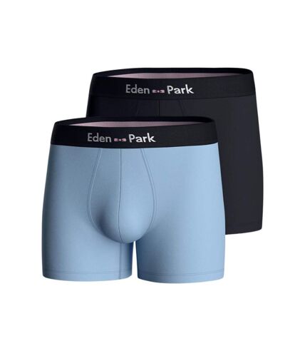 EDEN PARK Lot de 2 Boxers Homme Coton ONEX2 Ciel Marine