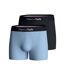 EDEN PARK Lot de 2 Boxers Homme Coton ONEX2 Ciel Marine