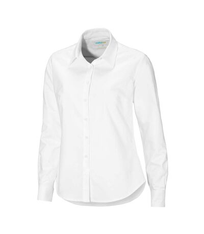 Womens/ladies Oxford Formal Shirt White Cottover