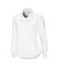 Womens/ladies Oxford Formal Shirt White Cottover-1