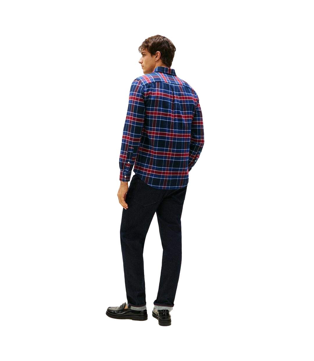 Chemise Motif/style Tartan Homme Bleu Marine Tommy Hilfiger-3