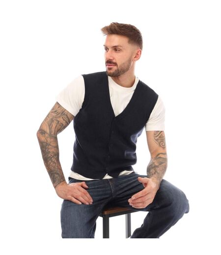 Mens Kortility Vest Top Dark Blue Boss