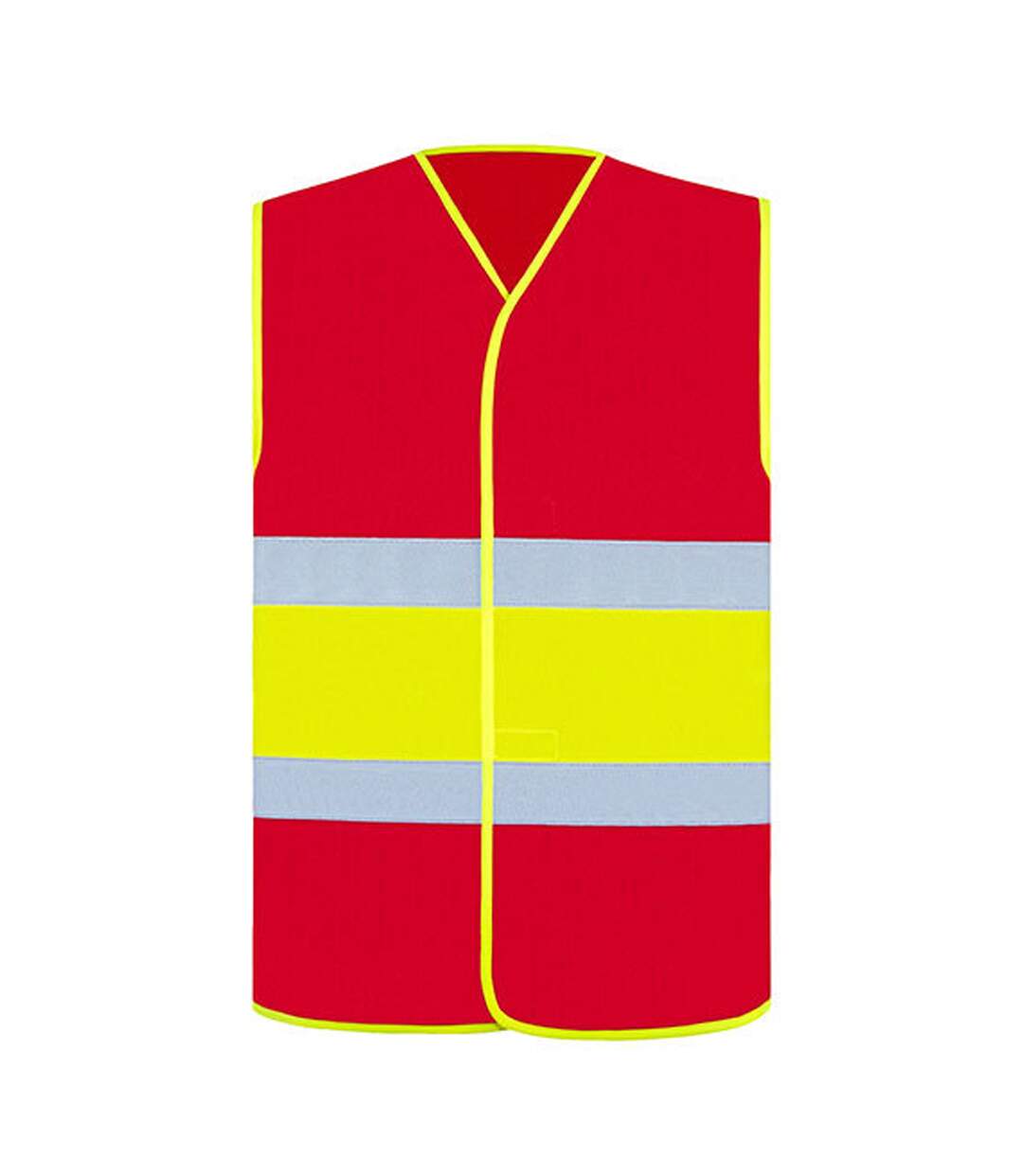 Gilet De Sécurité National Adulte Rouge Jaune Korntex-1