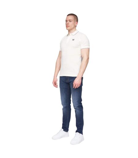 Mens Moorehen Polo Shirt White Henleys