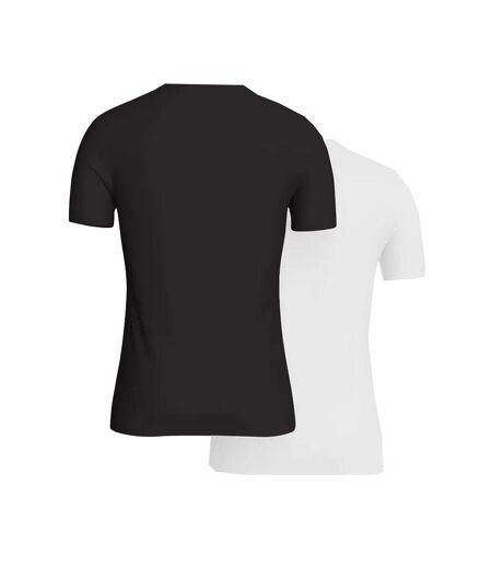 x2 t-shirt noir/blanc homme kaporal jift - 3xl