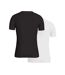 x2 t-shirt noir/blanc homme kaporal jift - 3xl-2