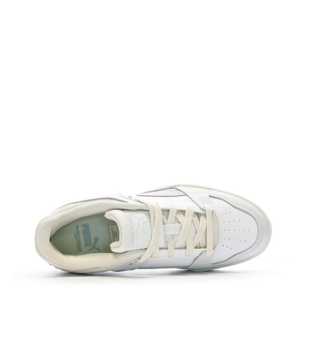Baskets blanche/beige femme puma slipstream thrifted-4