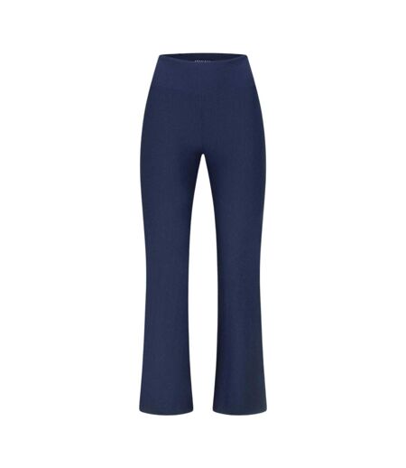 Womens/ladies Performance Flared Gym Leggings Indigo Rohnisch