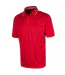 Mens Performance Golf Polo Shirt Red Island Green-2