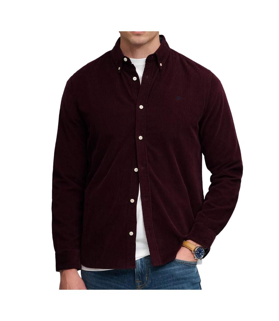 Chemise bordeaux homme superdry classic-1
