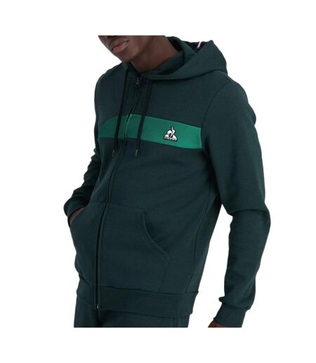 Sweat zippé vert homme le coq sportif saison 2 - m