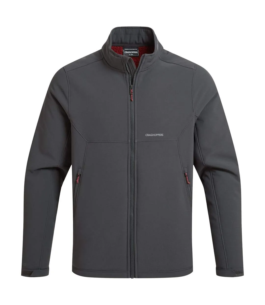 Veste Softshell Unie À Col Montant Selside Homme Anthracite Craghoppers-2