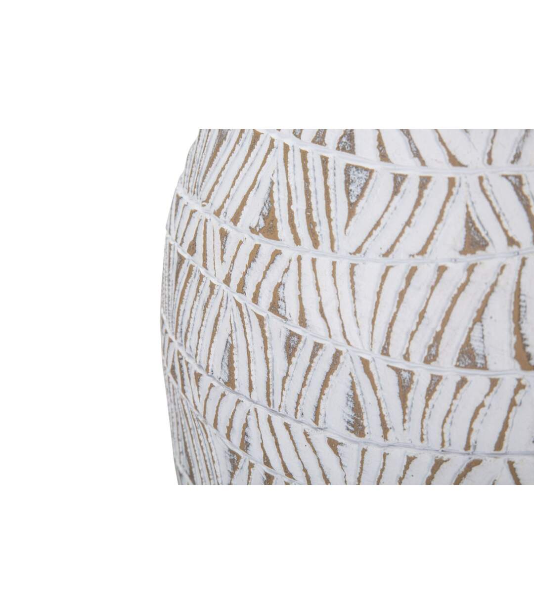 Vase Déco Abstrait Nairobi 46cm Blanc-5